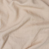 Beige 100% French Flax Linen Fitted Sheet