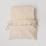 Beige 100% French Flax Linen Fitted Sheet