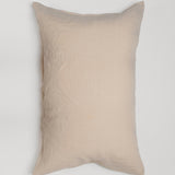 Beige 100% French Flax Linen Pillowcases (Set of Two)