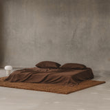 Dark Chocolate 100% French Flax Linen Sheet Set